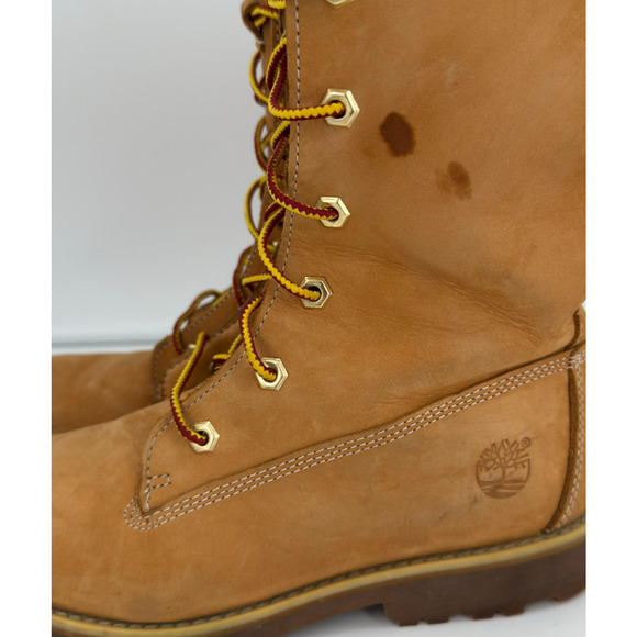 Timberland Asphalt Trail Girls US 4.5 Tall Brown Lace Boots Side Zipper 83980 - Picture 7 of 15